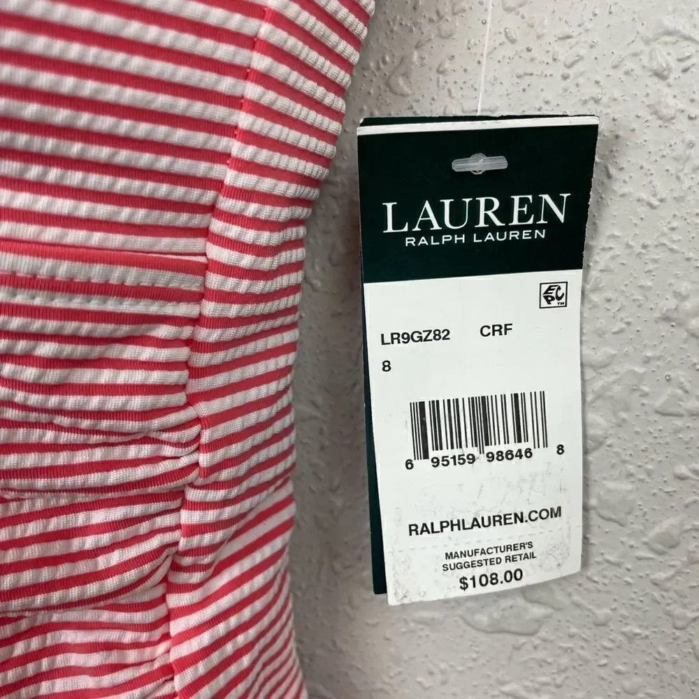 NWT Lauren Ralph Lauren Two-Piece Swim Suit Size 8 - Picture 3 of 7
